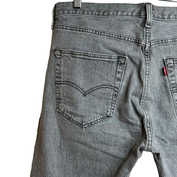 Levi's 501 Original Fit Grey Straight Leg Retro Rigid Denim Jeans Button Fly 36 - Picture 11 of 16